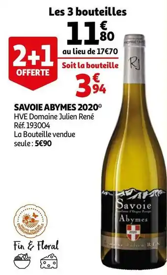 Auchan Domaine julien rené savoie abymes 2020 offre
