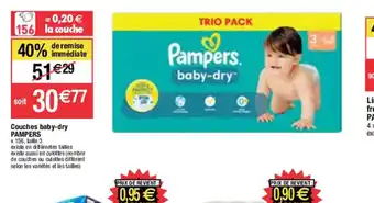 Migros Couches baby-dry PAMPERS offre