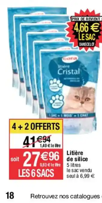Migros Litière de silice offre