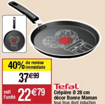 Migros Tefal Crêpière Ø 28 cm décor Bonne Maman offre