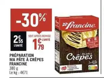 PRÉPARATION MA PÂTE À CRÊPES FRANCINE