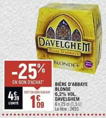 Casino Shop BIÈRE D'ABBAYE BLONDE offre