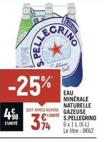 EAU MINÉRALE NATURELLE GAZEUSE S.PELLEGRINO