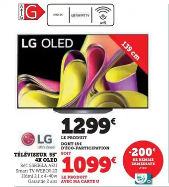 Hyper U TÉLÉVISEUR 55" 4K OLED offre