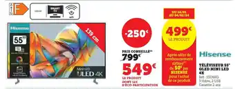 Hyper U TÉLÉVISEUR 55" QLED MINI LED 4K Réf: 55U6KQ offre