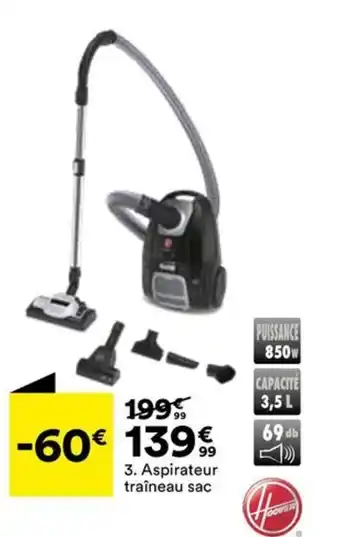 BUT Aspirateur traîneau sac offre