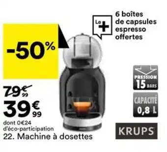 BUT Machine à dosettes offre