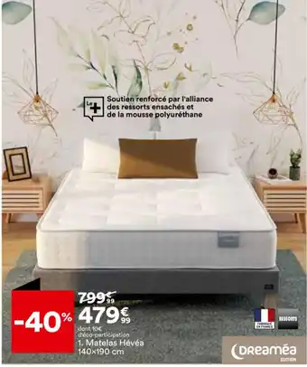 BUT Matelas Hévéa 140x190 cm offre