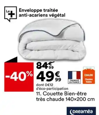 BUT Couette Bien-être offre