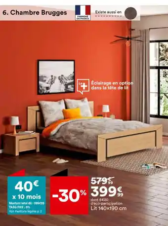 BUT Lit 140x190 cm offre