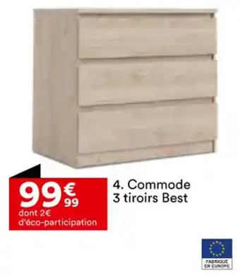 BUT Commode 3 tiroirs Best offre
