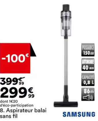BUT Aspirateur balai sans fil offre
