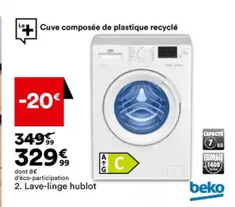 BUT Lave-linge hublot offre