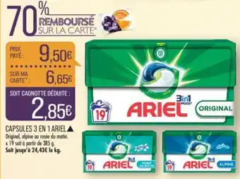 Match CAPSULES 3 EN 1 ARIEL offre