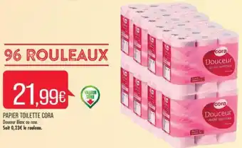 Match PAPIER TOILETTE CORA offre