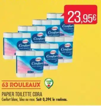 Match PAPIER TOILETTE CORA offre