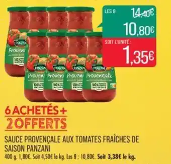 Match SAUCE PROVENÇALE AUX TOMATES FRAÎCHES DE SAISON PANZANI offre