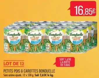 Match PETITS POIS & CAROTTES BONDUELLE offre