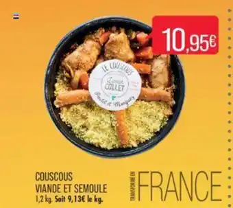 Match COUSCOUS VIANDE ET SEMOULE offre