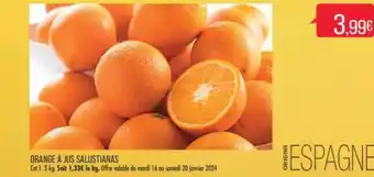 Match ORANGE À JUS SALUSTIANAS offre