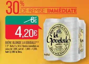 Match BIÈRE BLONDE LA GOUDALE offre