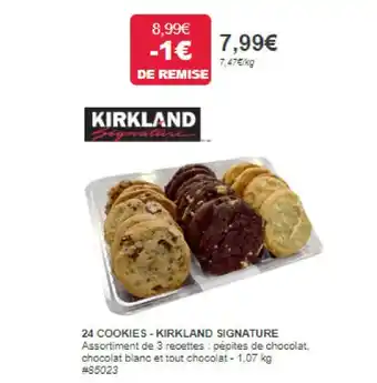 Costco 24 COOKIES - KIRKLAND SIGNATURE offre