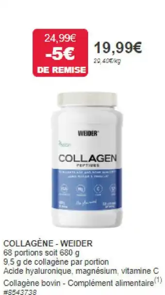 Costco COLLAGÈNE - WEIDER offre
