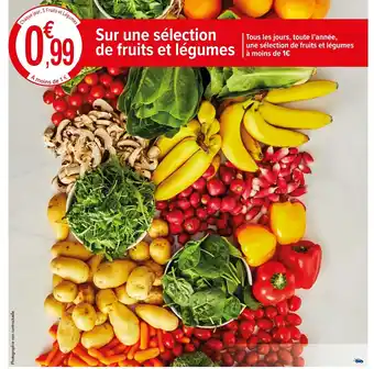 Carrefour Market Sur une sélection de fruits et légumes offre