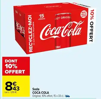 Carrefour Market Soda COCA COLA offre