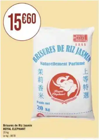Géant Casino Brisures de Riz Jasmin ROYAL ELEPHANT offre