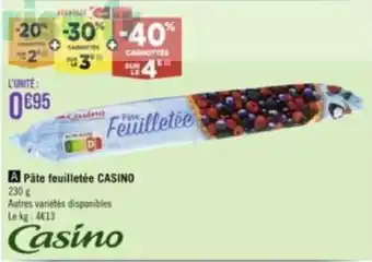 Pâte feuilletée CASINO