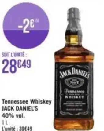 Géant Casino Tennessee Whiskey JACK DANIEL'S offre