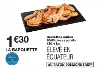 Monoprix Crevettes cuites offre