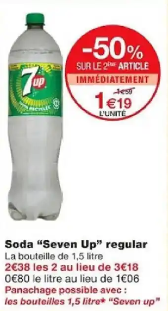 Monoprix Soda "Seven Up" regular offre