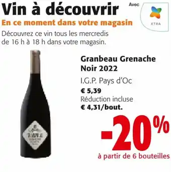 Colruyt Granbeau Grenache Noir 2022 offre
