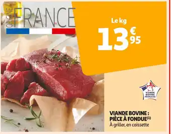 Auchan Supermarché Viande bovine : pièce à fondue offre