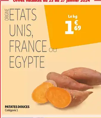 Auchan Supermarché Patates douces offre