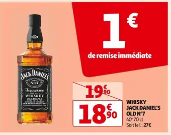 Auchan Supermarché Jack daniel's whisky old n°7 offre