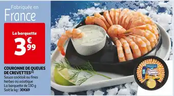 Auchan Supermarché Delpierre couronne de queues de crevettes offre