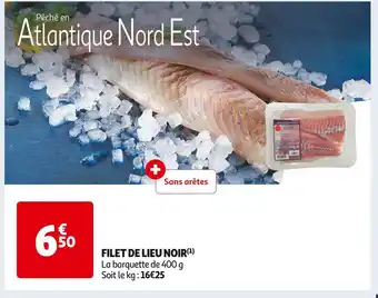 Auchan Supermarché Filet de lieu noir offre