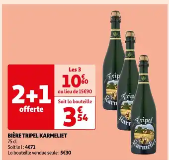 Auchan Supermarché Karmeliet bière tripel offre