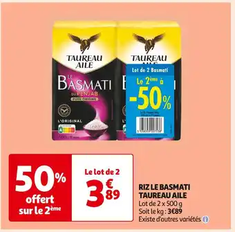 Auchan Supermarché Taureau aile riz le basmati offre