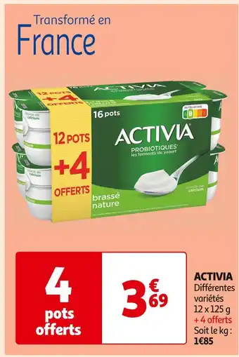 Auchan Supermarché Activia activia offre