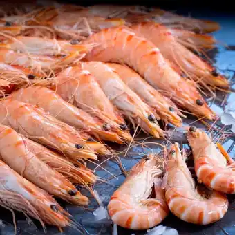 Auchan Crevettes entières cuites réfrigérées offre