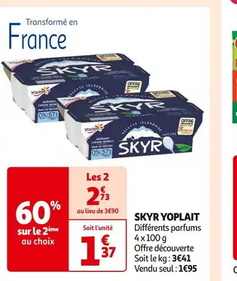 Auchan Supermarché Yoplait skyr offre