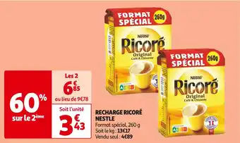 Auchan Supermarché Nestle recharge ricoré offre