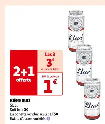 Auchan Supermarché Bud bière offre