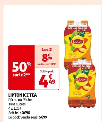 Auchan Supermarché Lipton ice tea offre