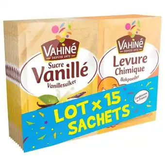 Auchan Lot sucre vanillé et levure chimique vahiné offre
