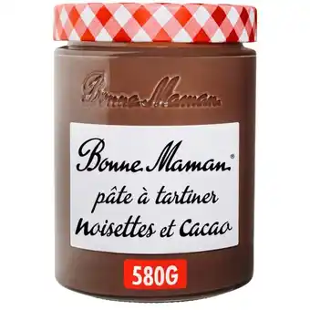 Auchan Pâte à tartiner noisettes et cacao bonne maman offre